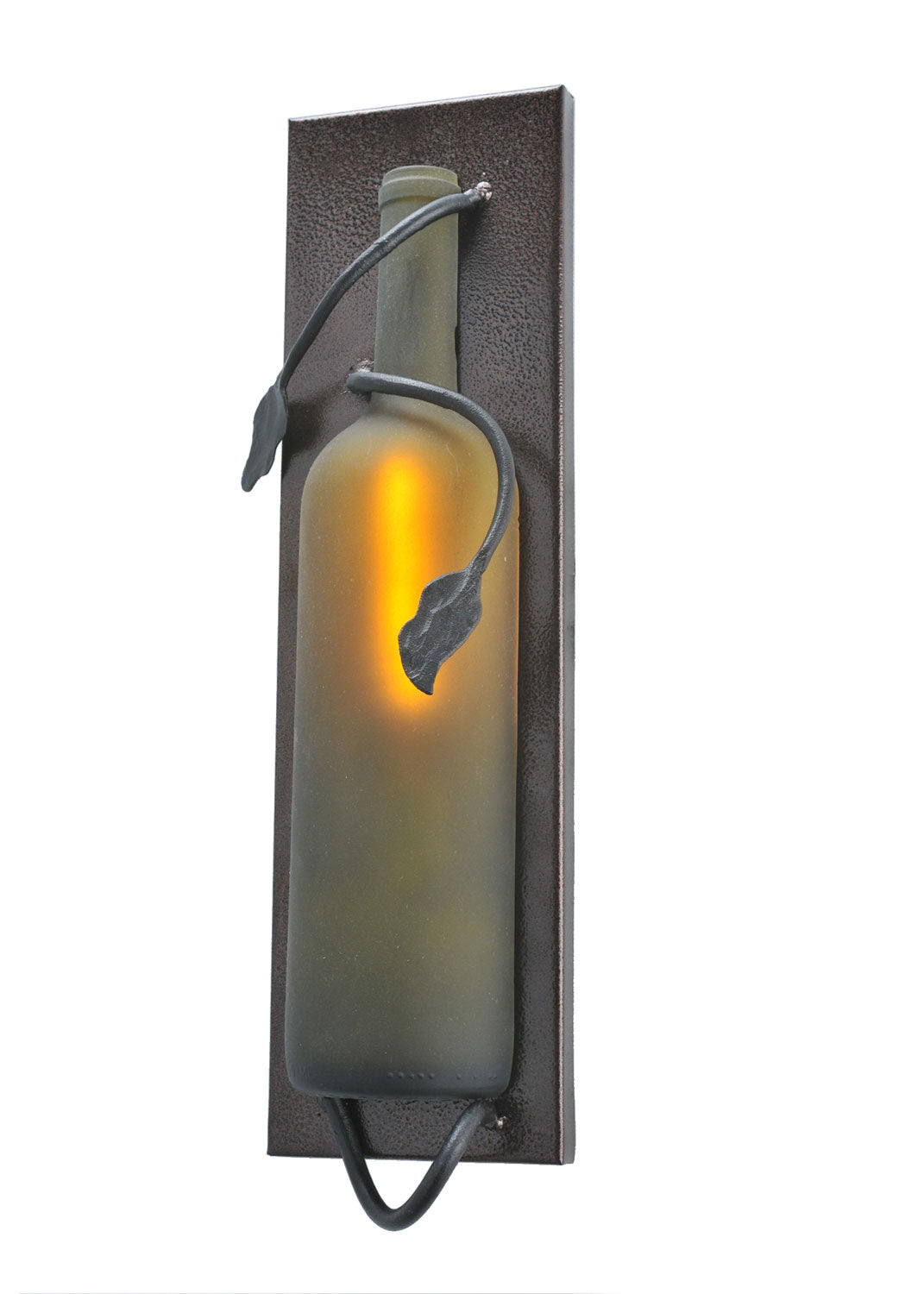 Meyda Tiffany - 99586 - One Light Wall Sconce - Tuscan Vineyard - Black Metal,Copper Vein