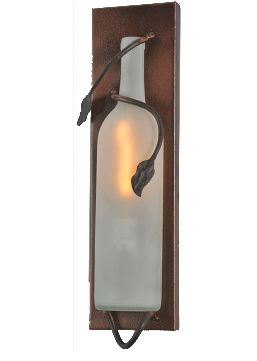 Meyda Tiffany - 99640 - One Light Wall Sconce - Tuscan Vineyard - Black Metal,Oil Rubbed Bronze