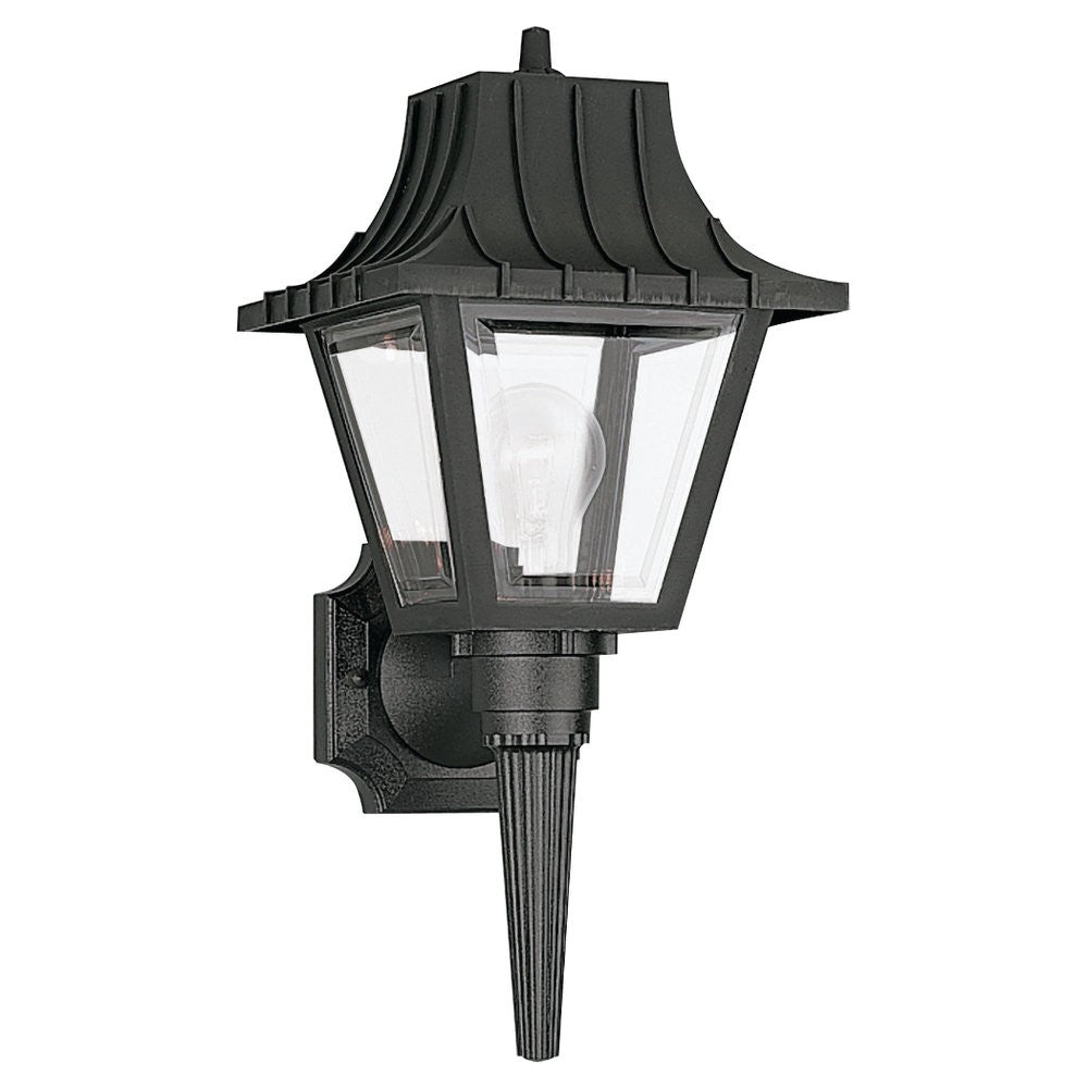 Generation Lighting. - 8720-32 - One Light Outdoor Wall Lantern - Polycarbonate Outdoor - Black