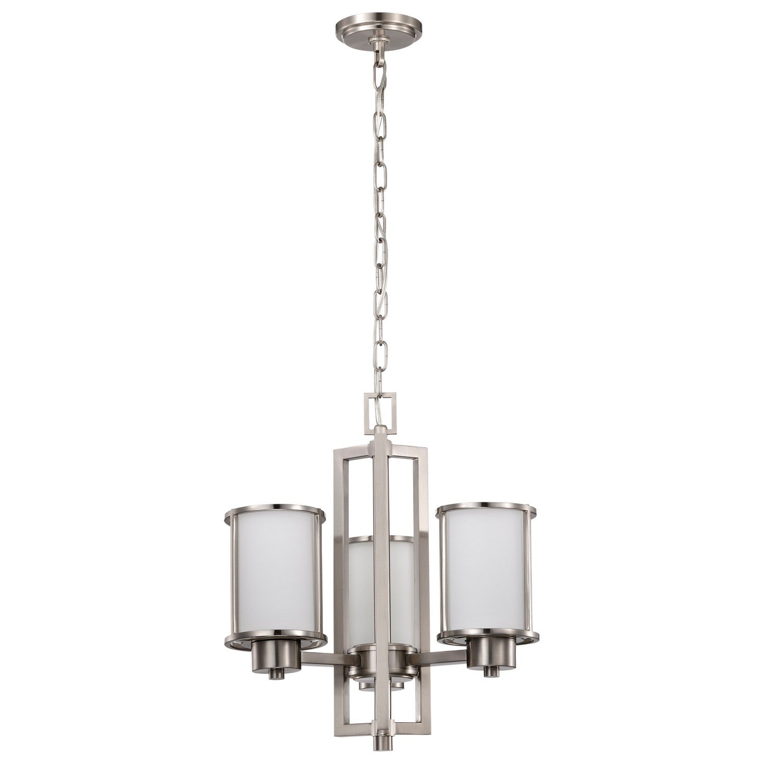 Nuvo Lighting - 60-2851 - Three Light Chandelier - Odeon - Brushed Nickel