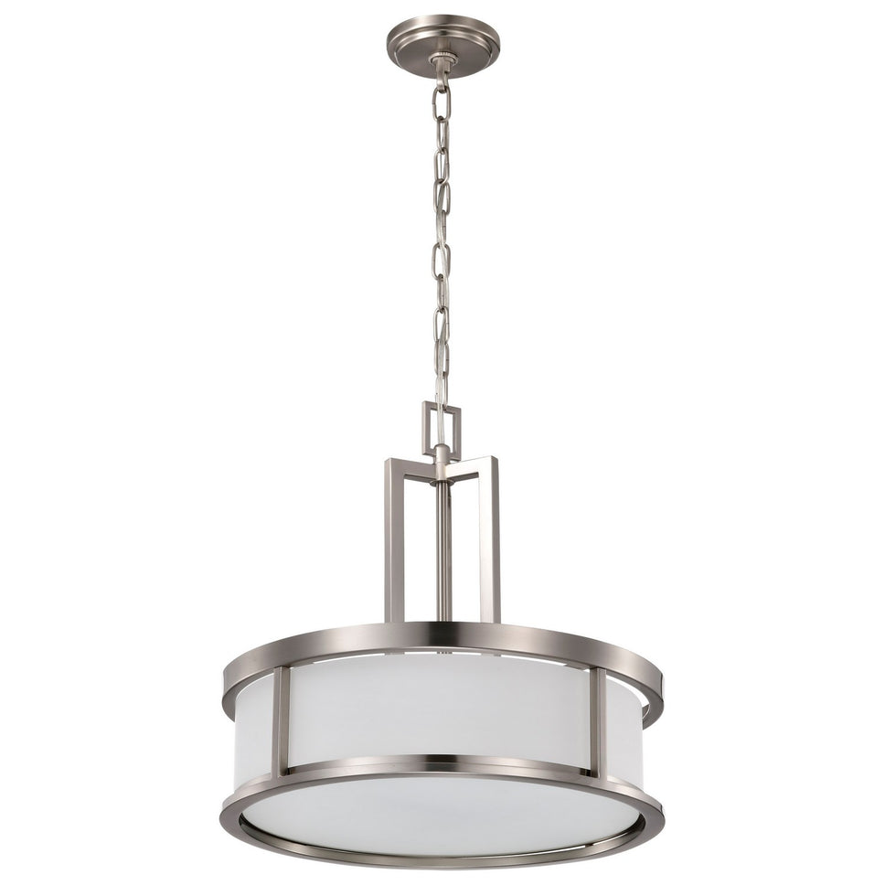 Nuvo Lighting - 60-2857 - Four Light Pendant - Odeon - Brushed Nickel