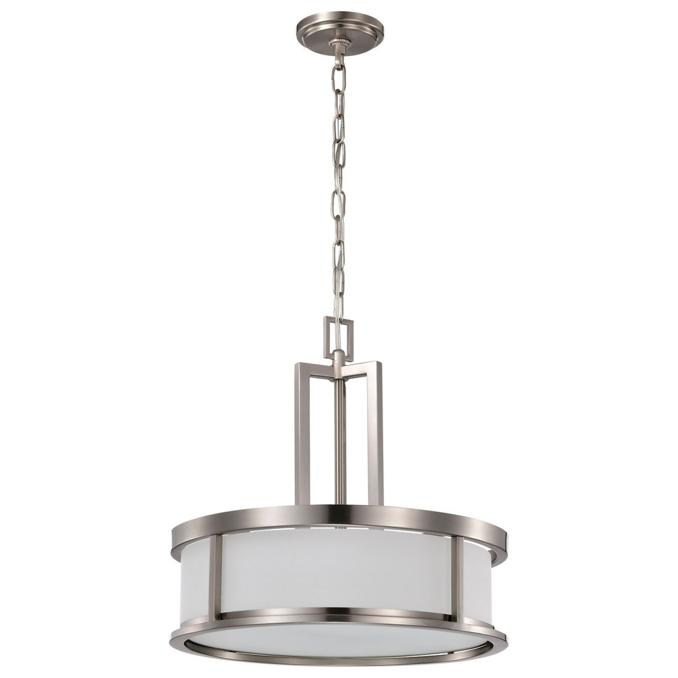 Nuvo Lighting - 60-2857 - Four Light Pendant - Odeon - Brushed Nickel