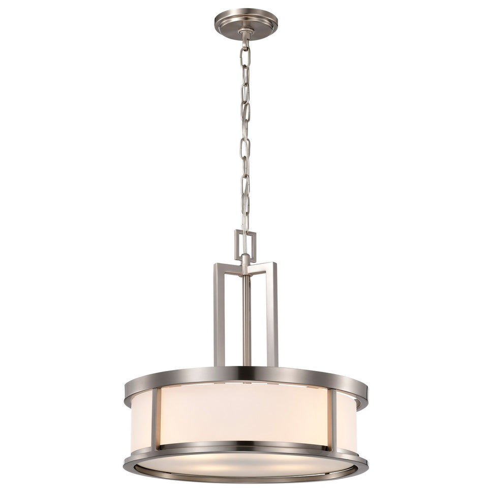 Nuvo Lighting - 60-2857 - Four Light Pendant - Odeon - Brushed Nickel