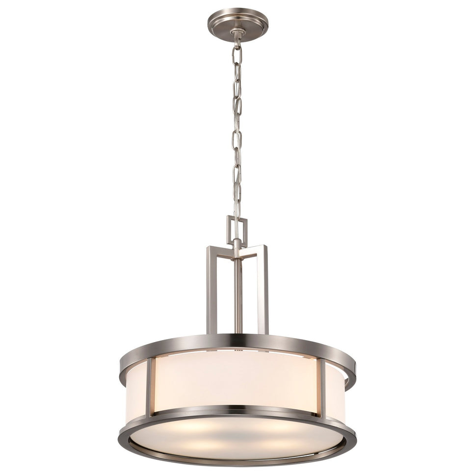 Nuvo Lighting - 60-2857 - Four Light Pendant - Odeon - Brushed Nickel