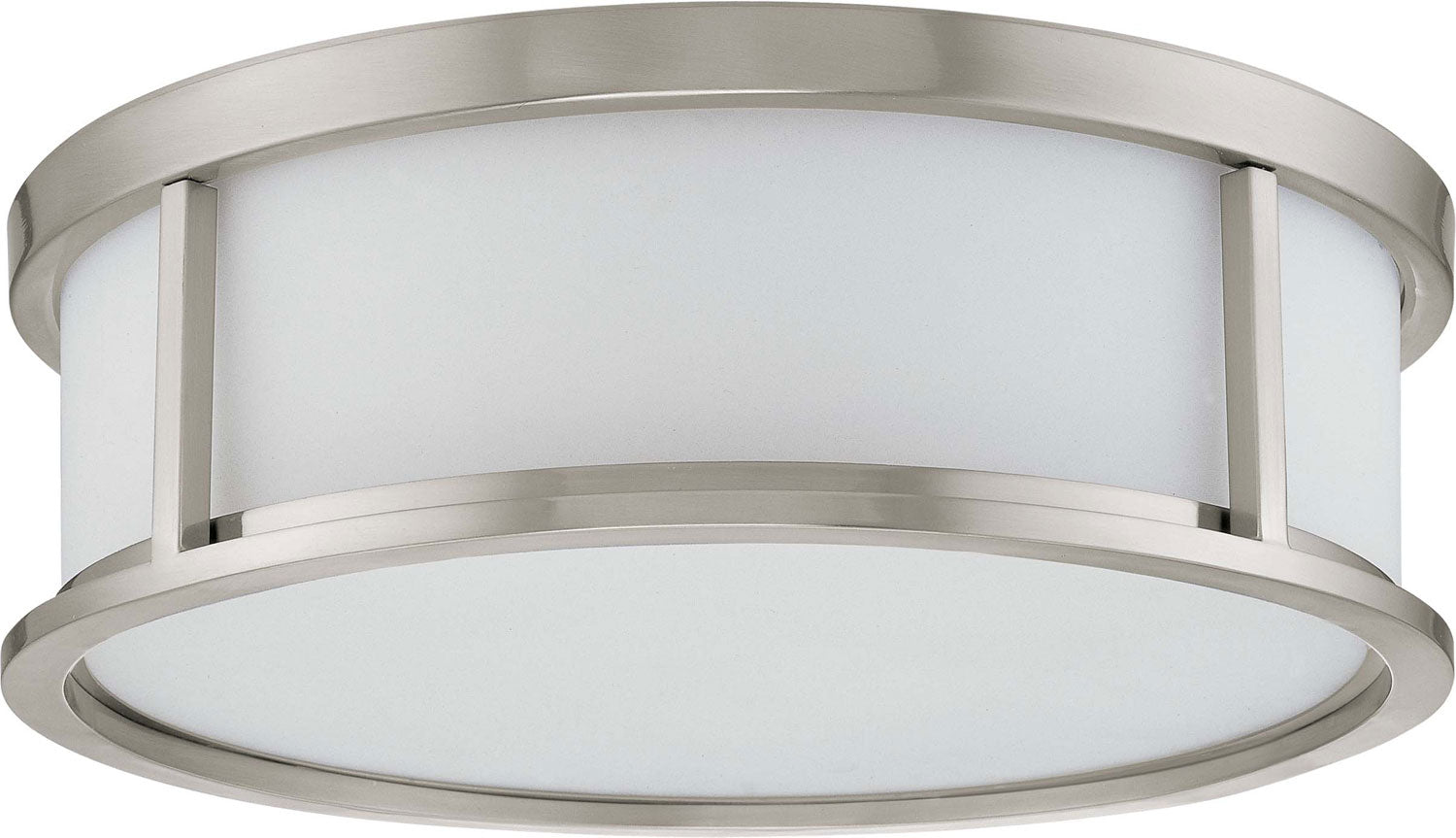 Nuvo Lighting - 60-2862 - Three Light Flush Mount - Odeon - Brushed Nickel