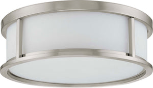 Nuvo Lighting - 60-2862 - Three Light Flush Mount - Odeon - Brushed Nickel