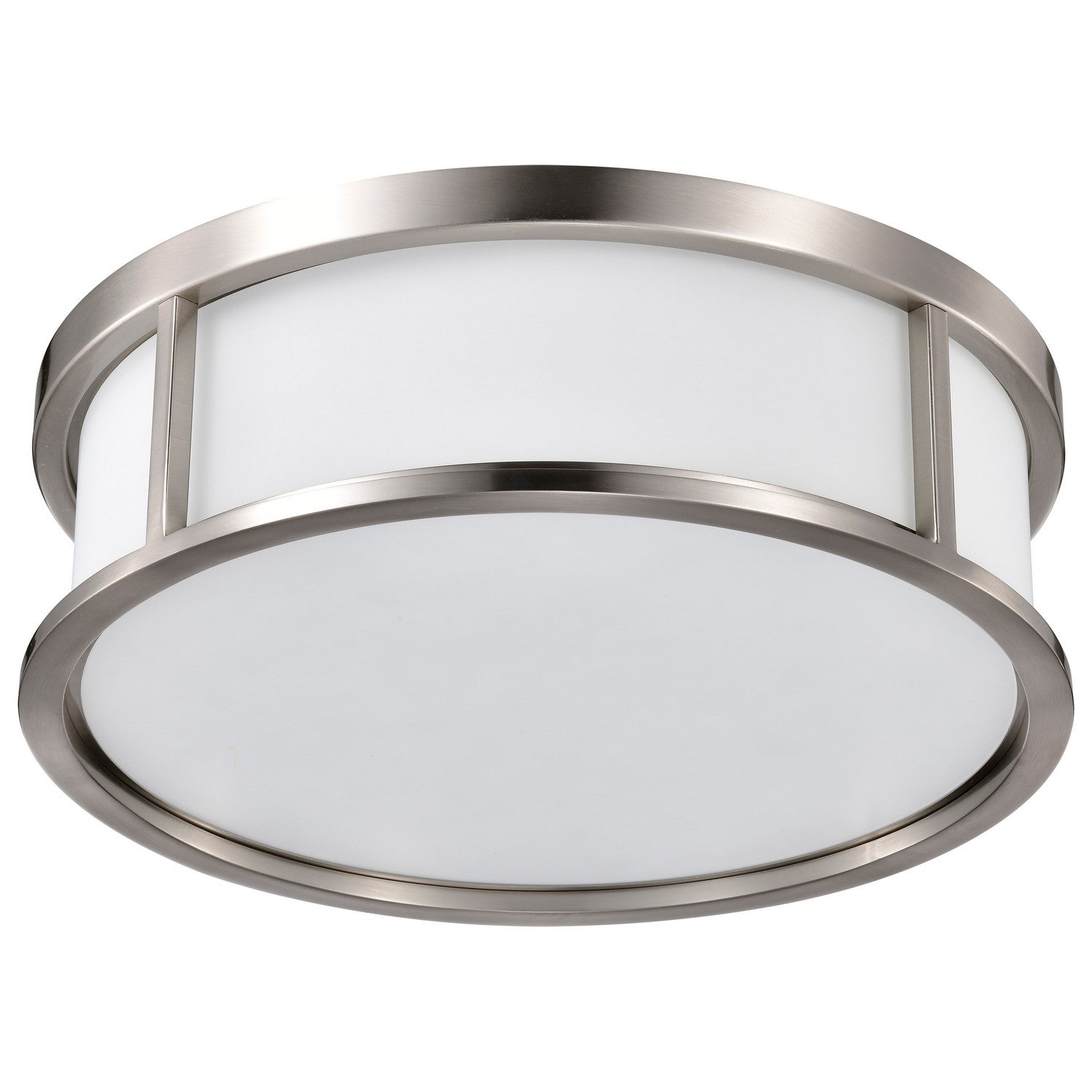 Nuvo Lighting - 60-2864 - Three Light Flush Mount - Odeon - Brushed Nickel