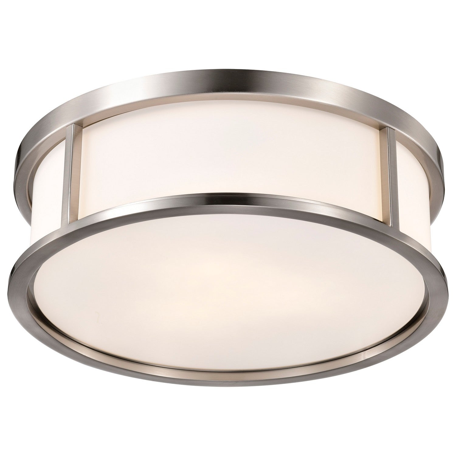 Nuvo Lighting - 60-2864 - Three Light Flush Mount - Odeon - Brushed Nickel