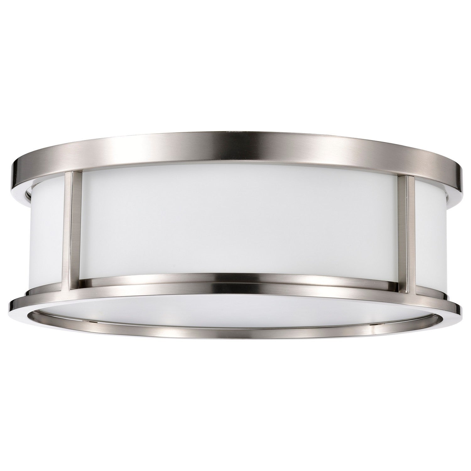 Nuvo Lighting - 60-2864 - Three Light Flush Mount - Odeon - Brushed Nickel