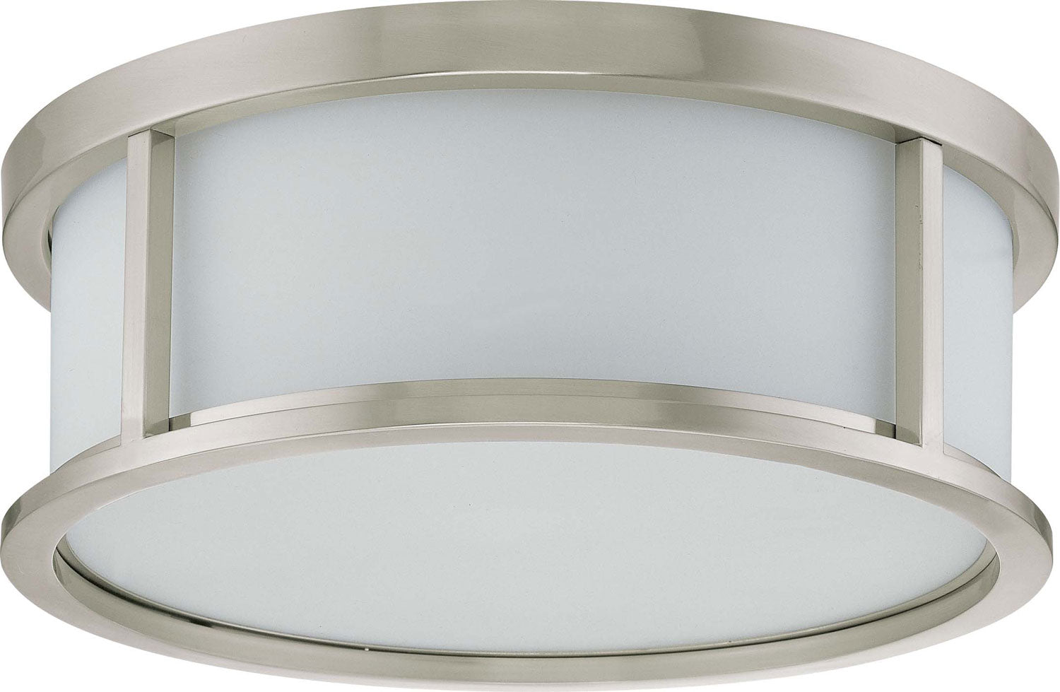 Nuvo Lighting - 60-2864 - Three Light Flush Mount - Odeon - Brushed Nickel