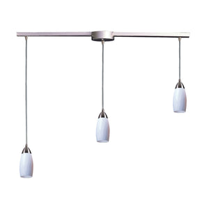 ELK Home - 110-3L-WH - Three Light Pendant - Milan - Satin Nickel