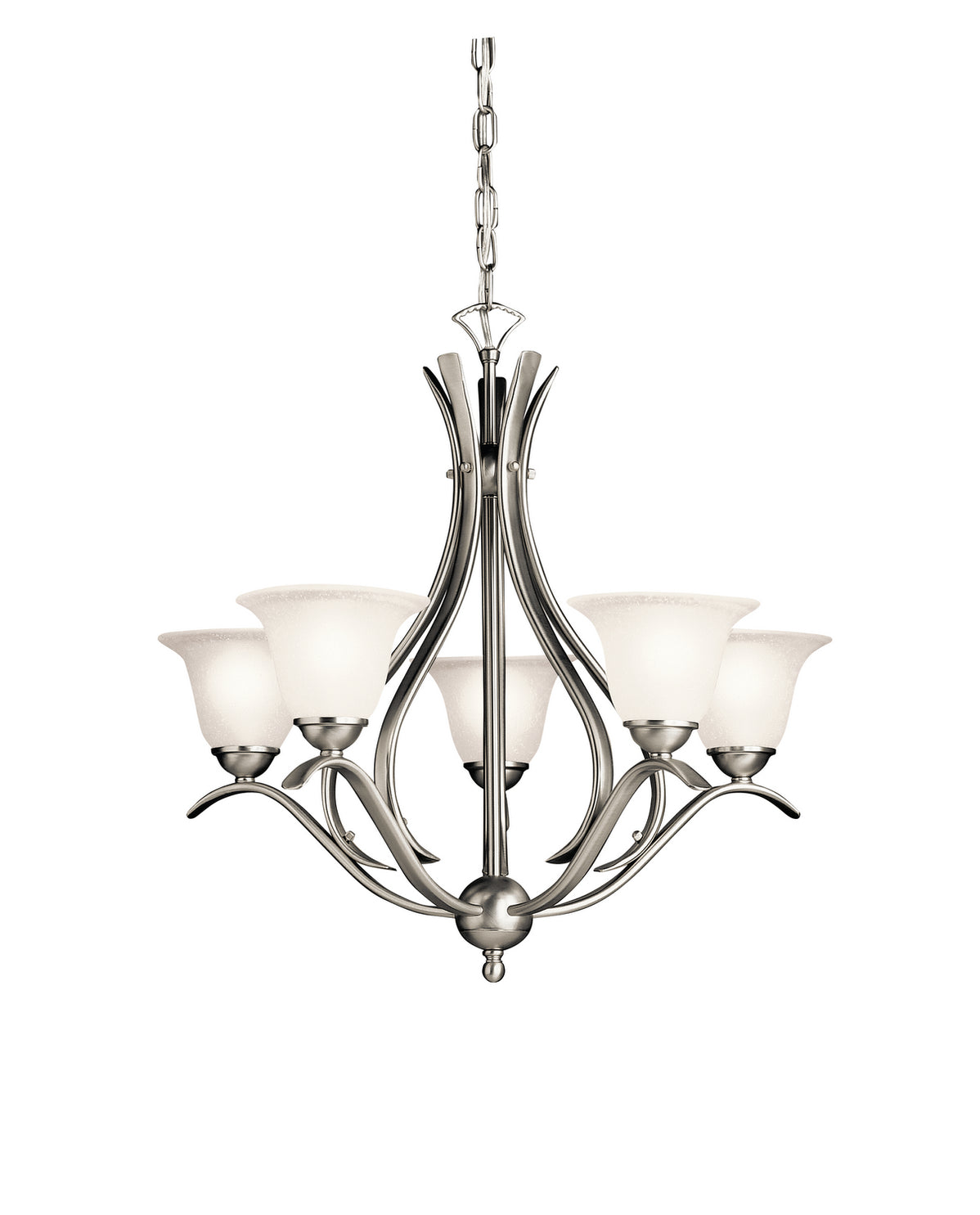 Kichler - 2020NI - Five Light Chandelier - Dover - Brushed Nickel