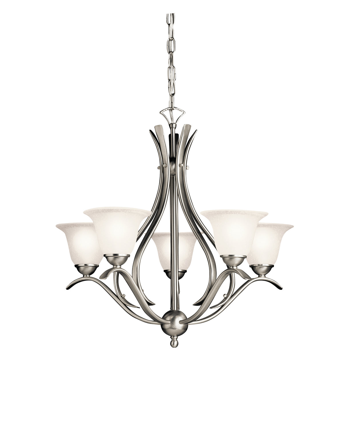 Kichler - 2020NI - Five Light Chandelier - Dover - Brushed Nickel