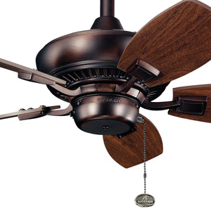 Kichler - 300103OBB - 30"Ceiling Fan - Canfield - Oil Brushed Bronze