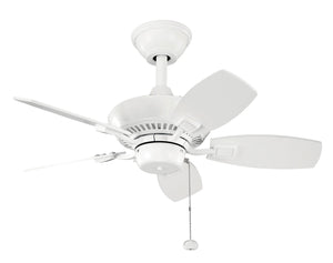 Kichler - 300103WH - 30"Ceiling Fan - Canfield - White