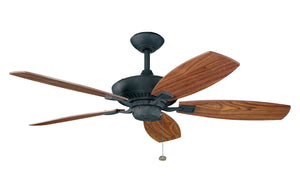 Kichler - 300117DBK - 52"Ceiling Fan - Canfield - Distressed Black