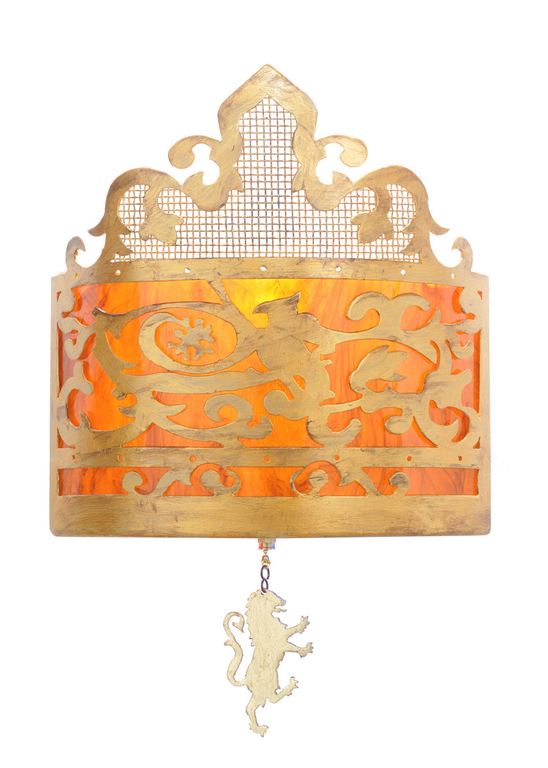 Meyda Tiffany - 106877 - One Light Wall Sconce - Stanley - Antique Gold