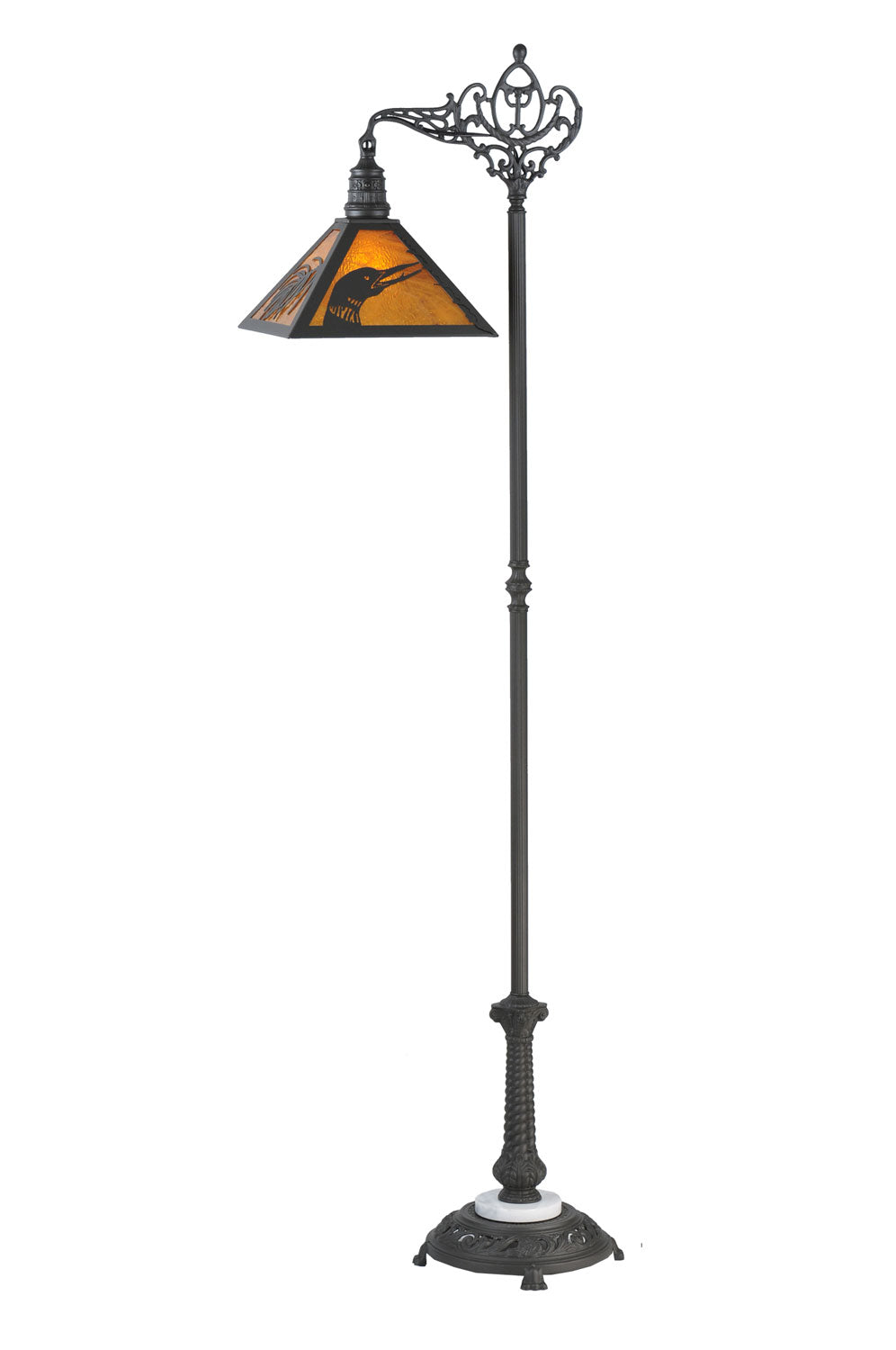 Meyda Tiffany - 107463 - One Light Floor Lamp - Loon - Wrought Iron