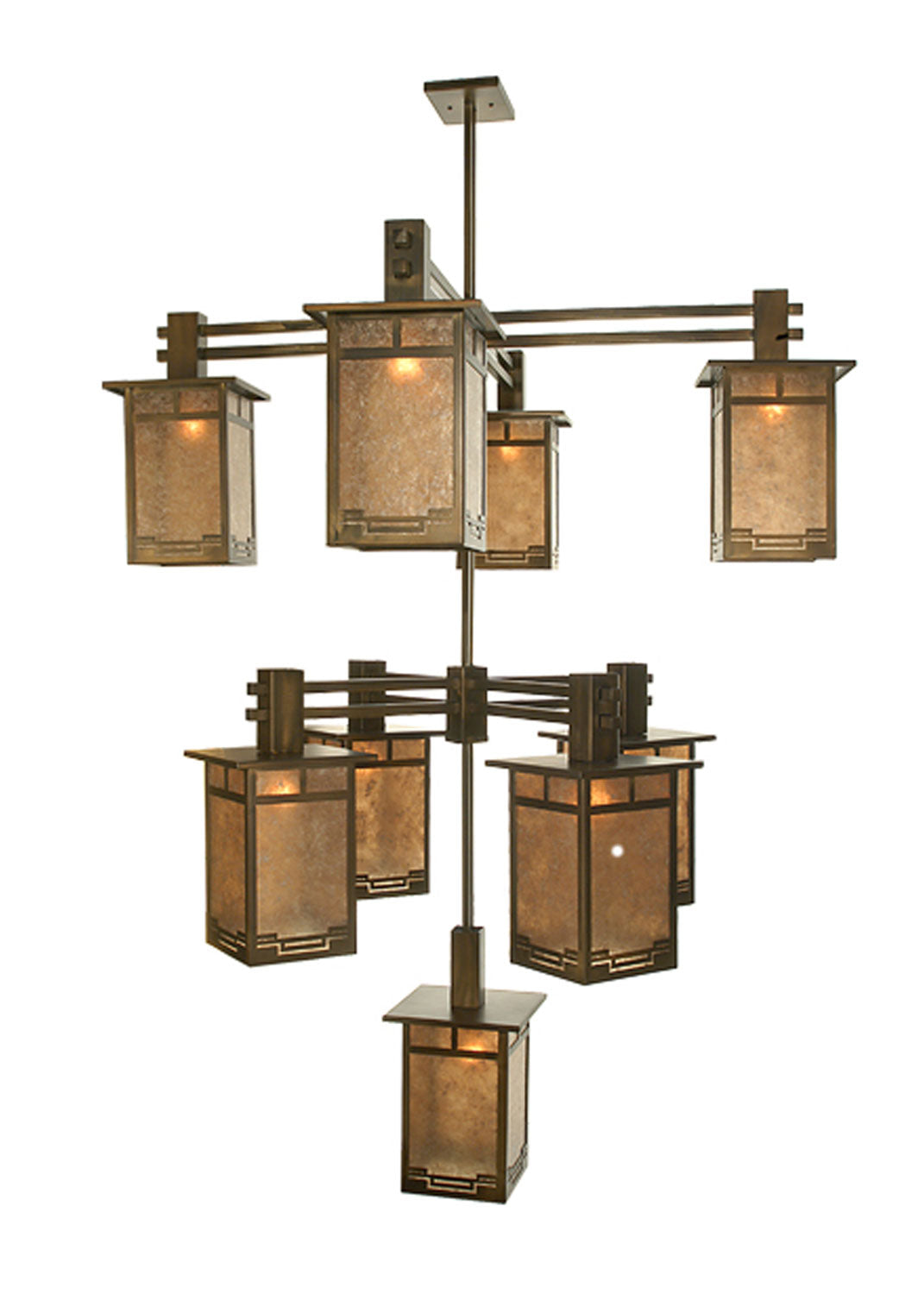 Meyda Tiffany - 72482 - Nine Light Chandelier - Roylance - Antique Copper