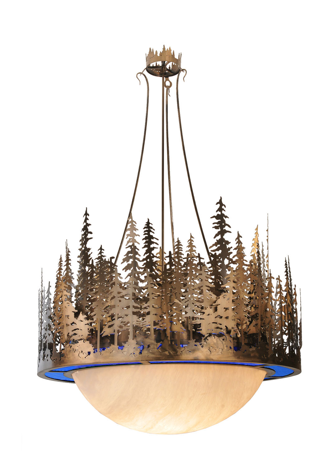 Meyda Tiffany - 81179 - Eight Light Pendant - Pine Lake - Antique Copper