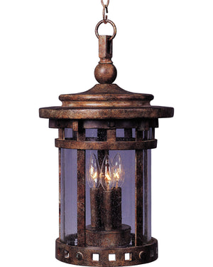 Maxim - 40039CDSE - Three Light Outdoor Hanging Lantern - Santa Barbara VX - Sienna