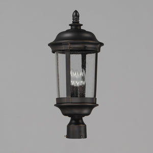 Maxim - 40091CDBZ - Three Light Outdoor Pole/Post Lantern - Dover VX - Bronze