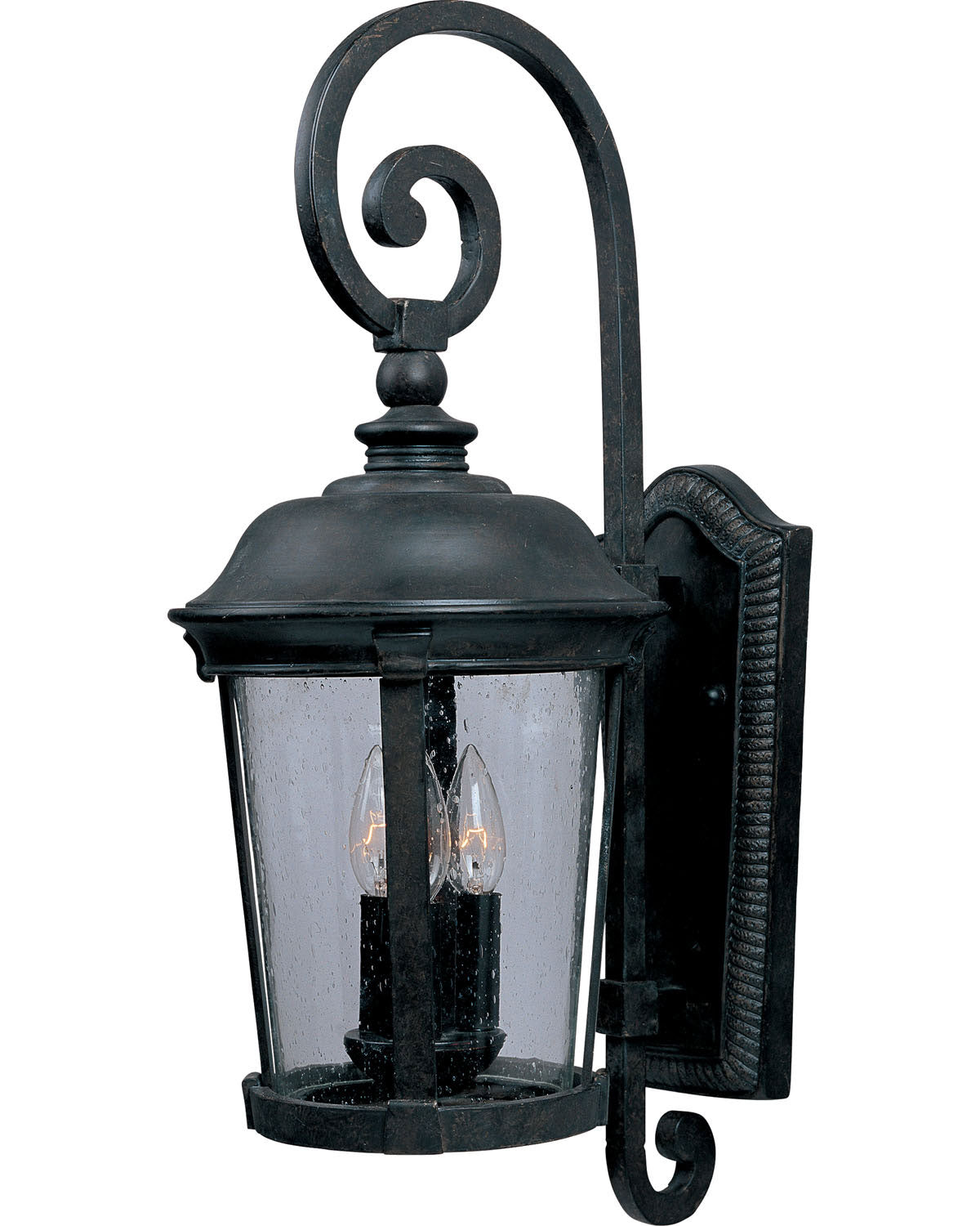 Maxim - 40095CDBZ - Three Light Outdoor Wall Lantern - Dover VX - Bronze