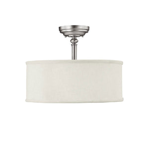 Capital Lighting - 3923MN-480 - Three Light Semi Flush Mount - Loft - Matte Nickel