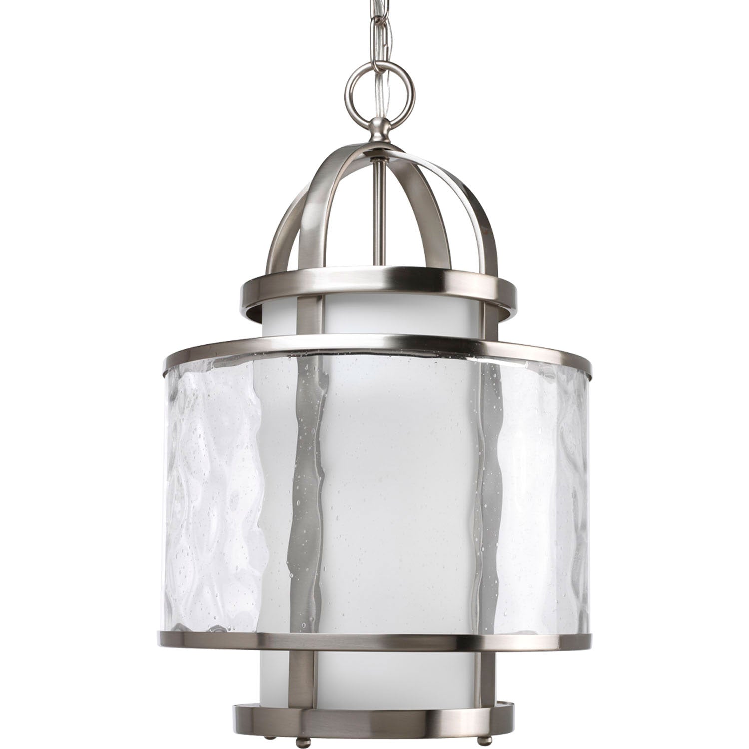 Progress Lighting - P3701-09 - One Light Foyer Pendant - Bay Court - Brushed Nickel