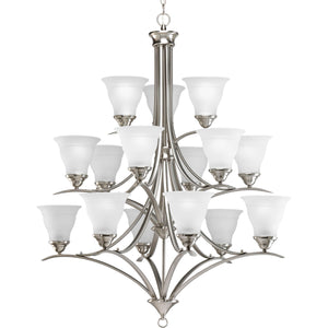 Progress Lighting - P4365-09 - 15 Light Chandelier - Trinity - Brushed Nickel