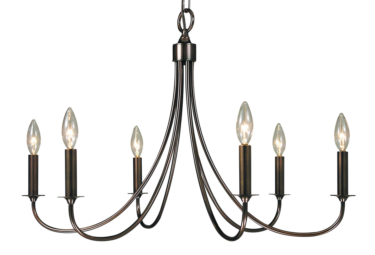 Framburg - 1006 RB - Six Light Chandelier - Maisonette - Roman Bronze