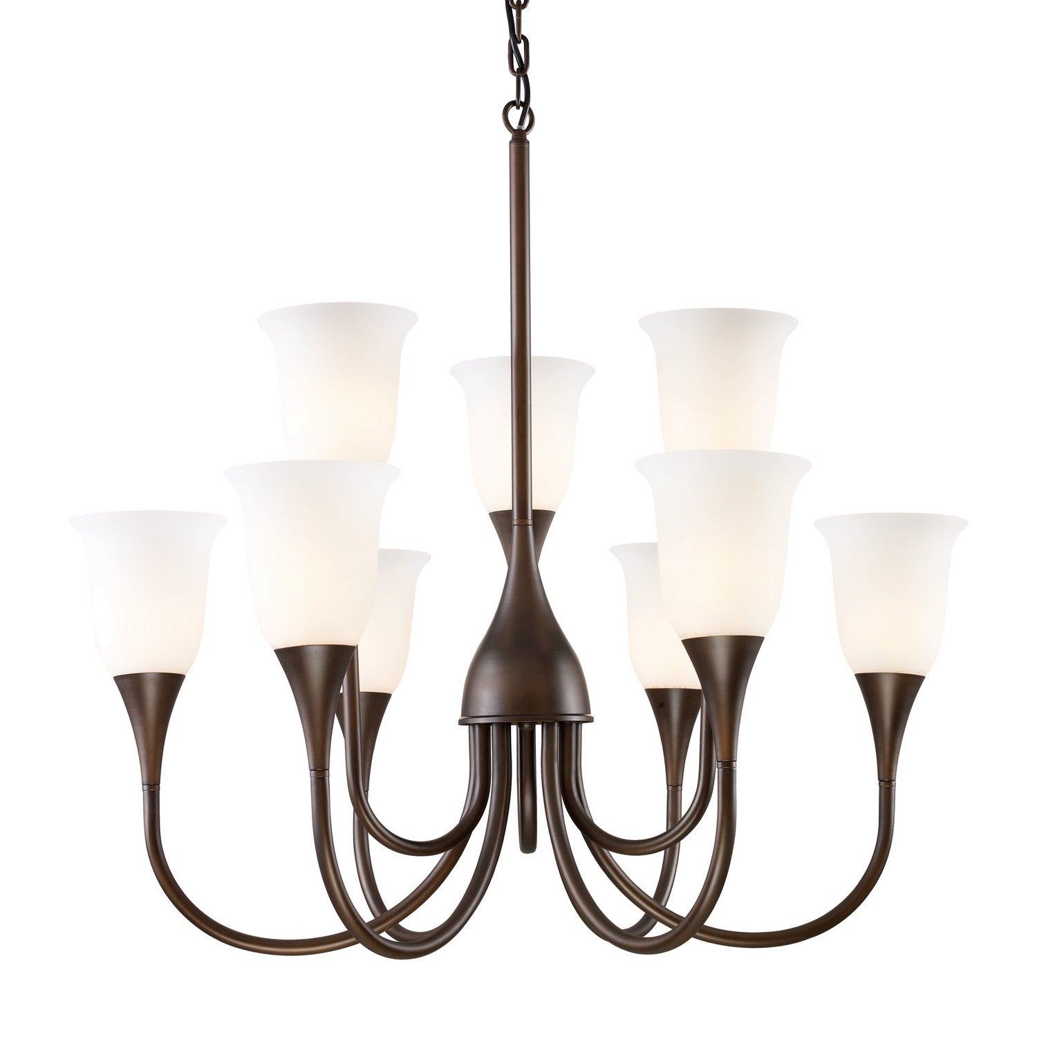 ELK Home - 10029/6+3 - Nine Light Chandelier - Cabaret - Aged Bronze