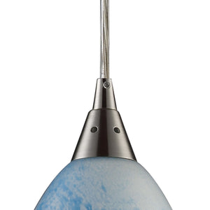 ELK Home - 10077/3L - Three Light Pendant - Geologic - Satin Nickel