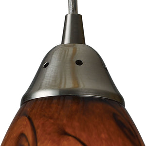 ELK Home - 20001/1BG - One Light Mini Pendant - Galaxy - Satin Nickel