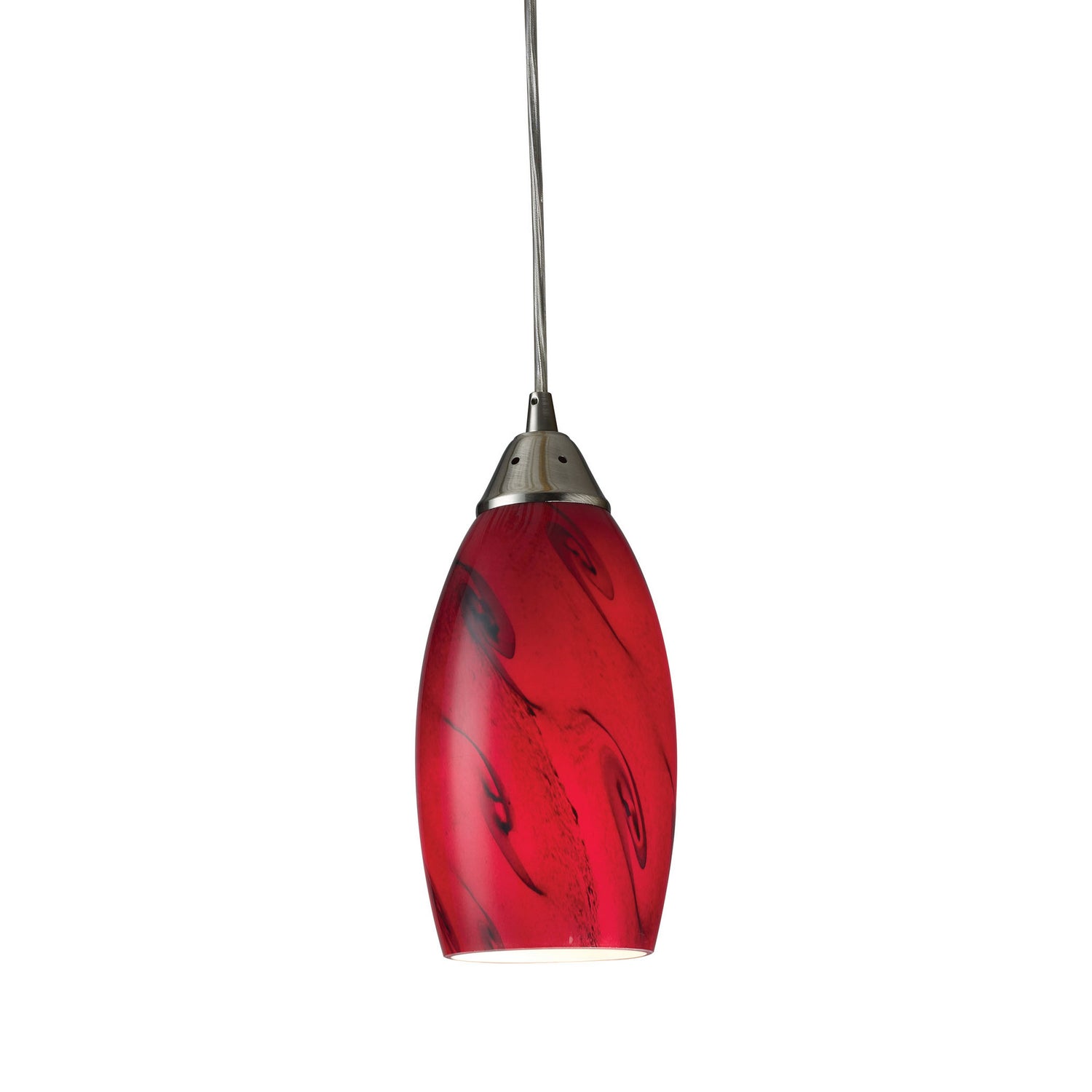 ELK Home - 20001/1RG - One Light Mini Pendant - Galaxy - Satin Nickel