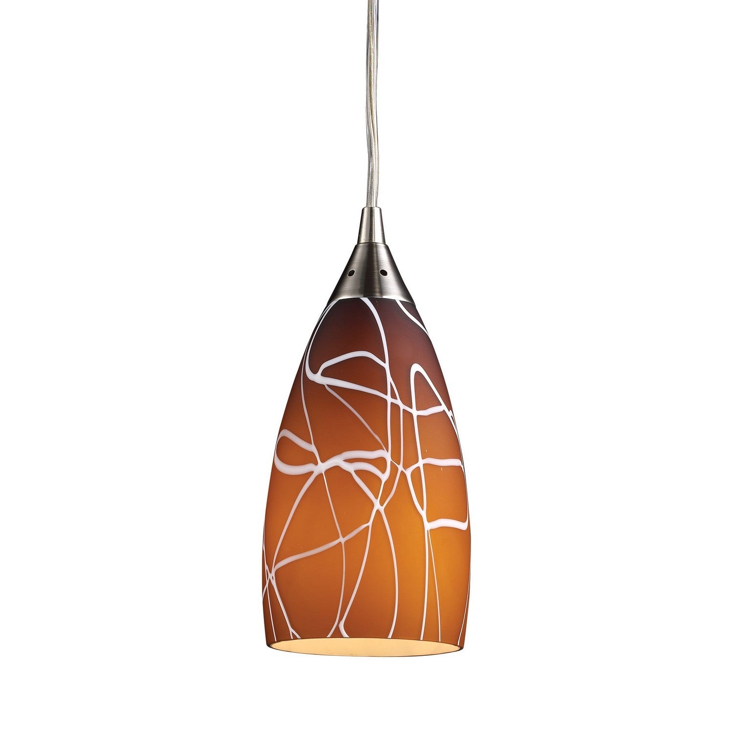 ELK Home - 20002/1BA - One Light Mini Pendant - Abstractions - Nickel