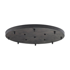 ELK Home - 8R-DR - Eight Light Pan - Pendant Options - Dark Rust