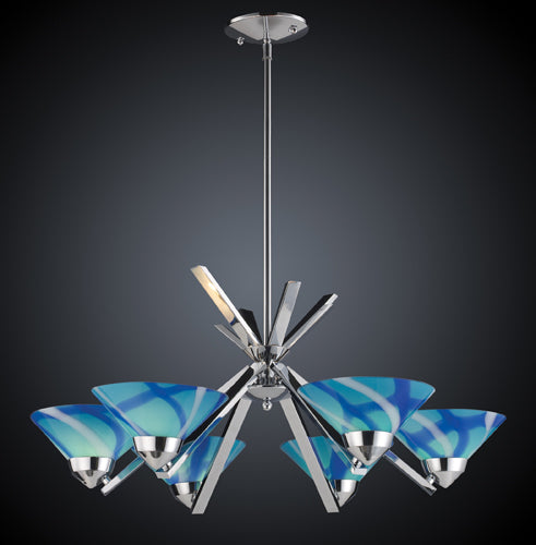 ELK Home - 1475/6CAR - LED Chandelier - Refraction - Polished Chrome