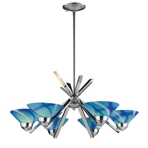 ELK Home - 1475/6CAR - LED Chandelier - Refraction - Polished Chrome