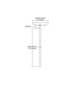 ELK Home - ROD KIT-SN - Light Bulb - Pendant Options - Satin Nickel