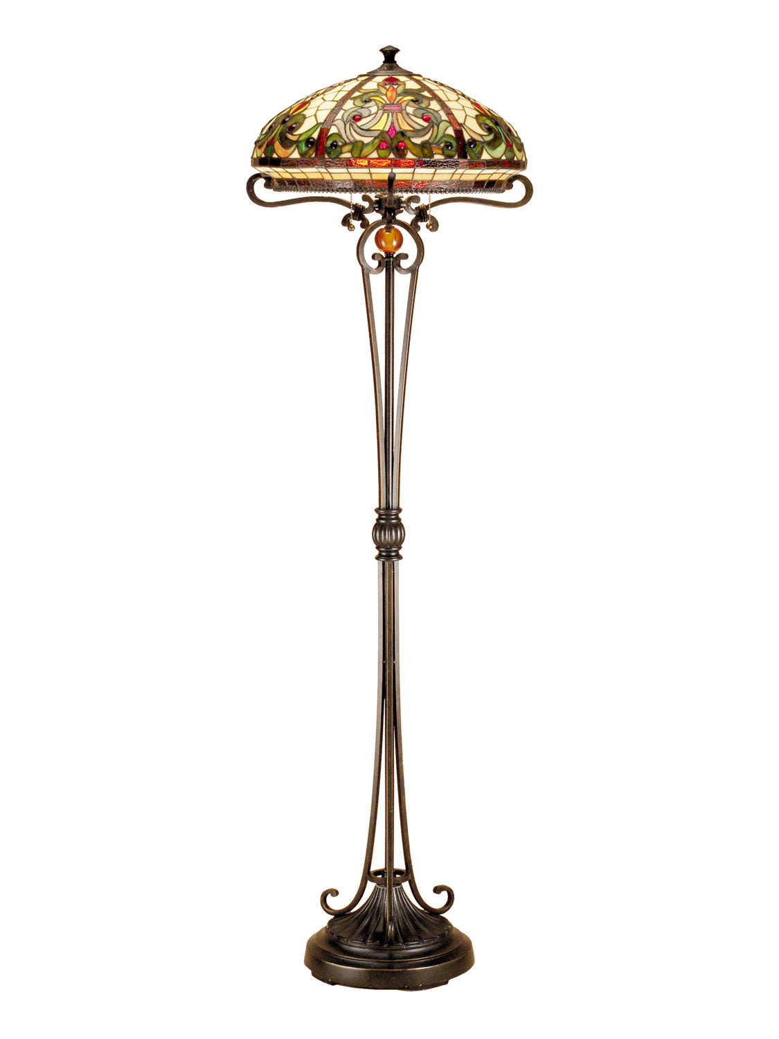 Dale Tiffany - TF101116 - Two Light Floor Lamp - Boehme - Antique Golden Bronze