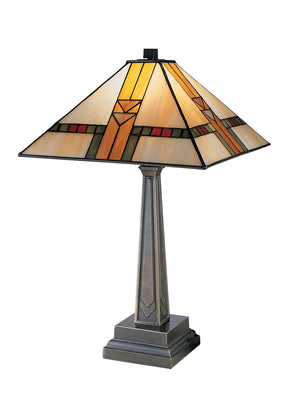 Dale Tiffany - 8655/551 - One Light Table Lamp - Mission - Antique Brass