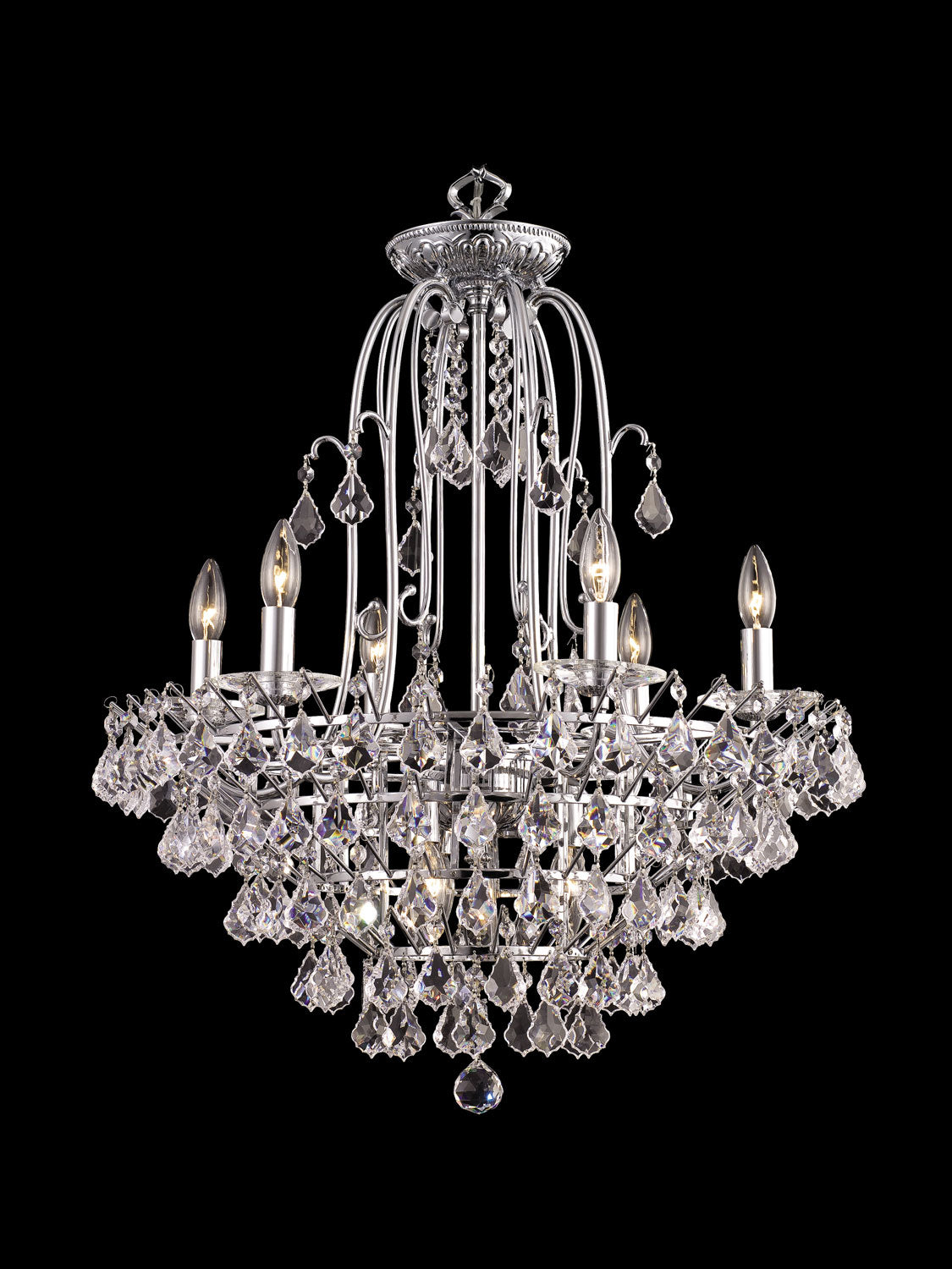 Dale Tiffany - GH80281 - Chandelier - Tennyson - Polished Chrome