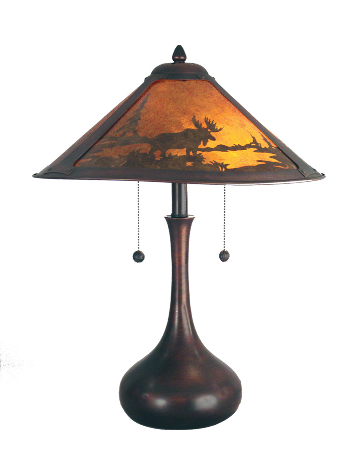 Dale Tiffany - TT80484 - Two Light Table Lamp - Classic Mica - Antique Bronze