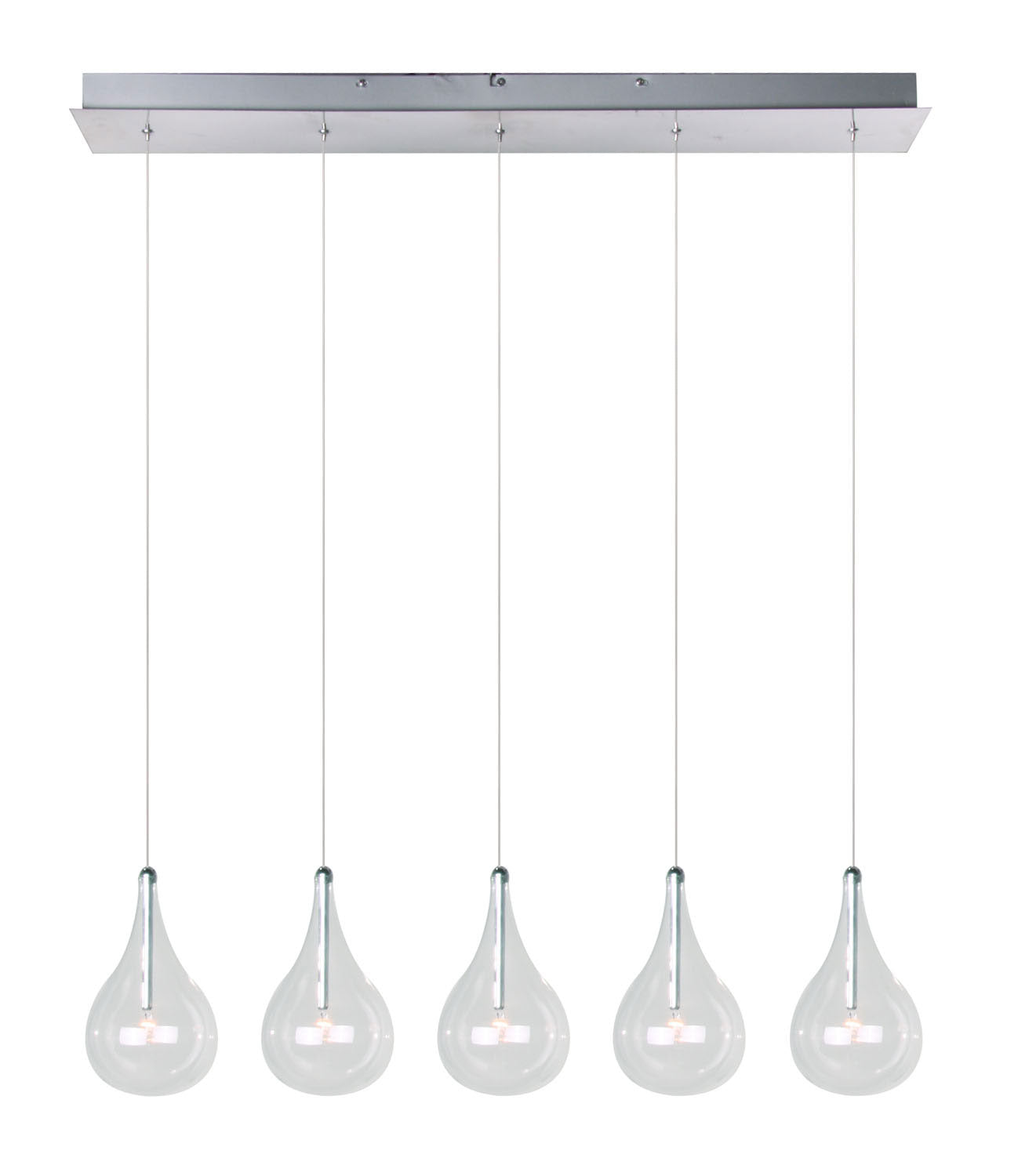 ET2 - E23115-18 - Five Light Pendant - Larmes - Polished Chrome