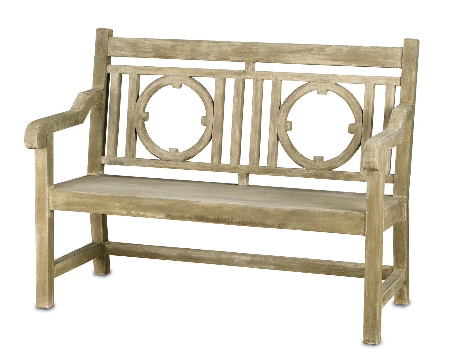 Currey and Company - 2385 - Bench - Leagrave - Portland/Faux Bois