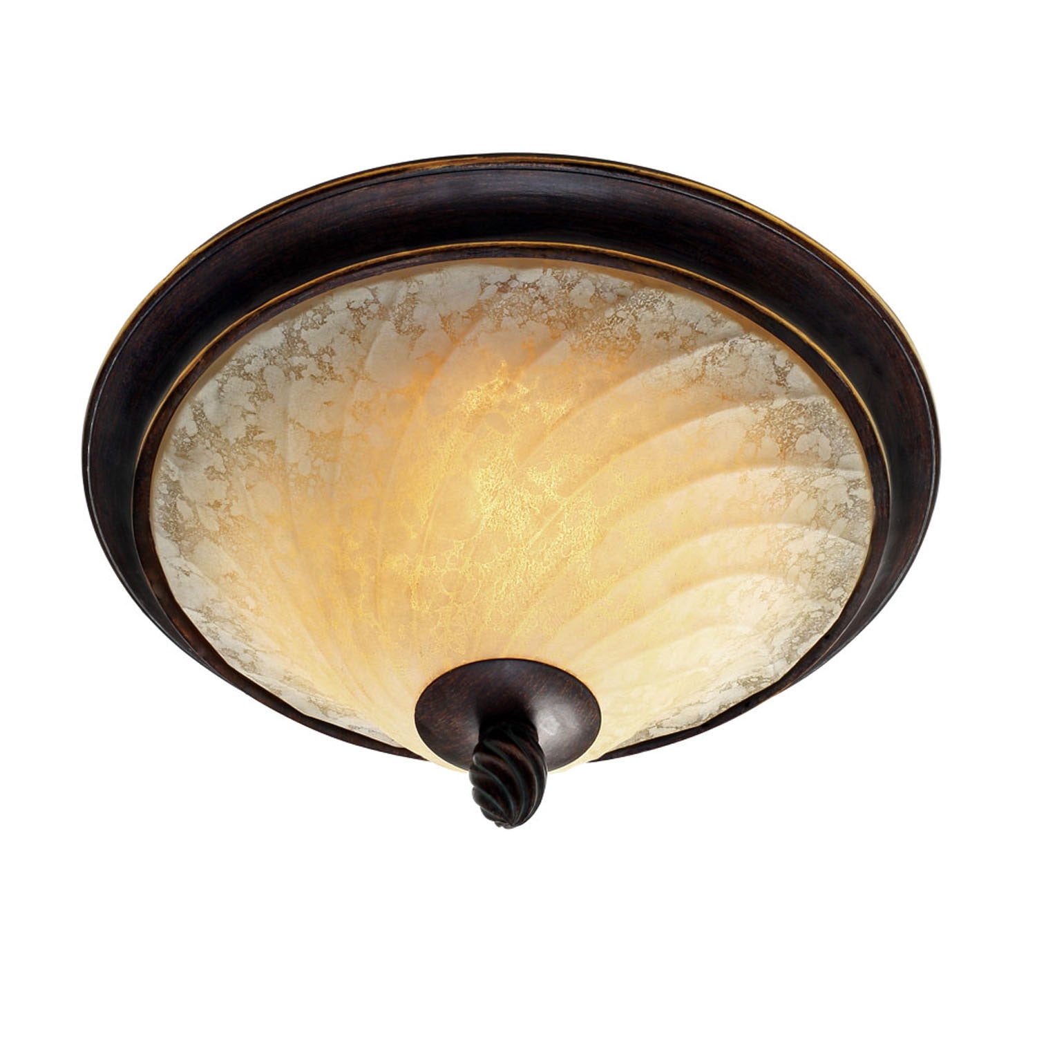 Golden - 8106-FM CDB - Two Light Flush Mount - Torbellino - Cordoban Bronze