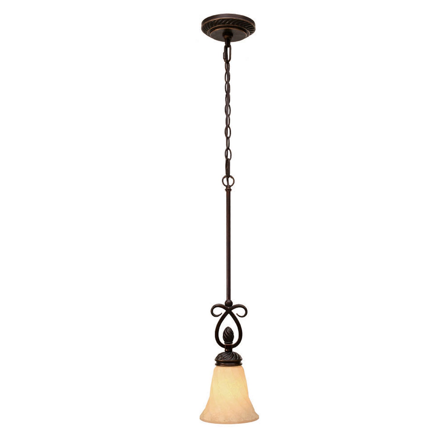 Golden - 8106-M1L CDB - One Light Mini Pendant - Torbellino - Cordoban Bronze