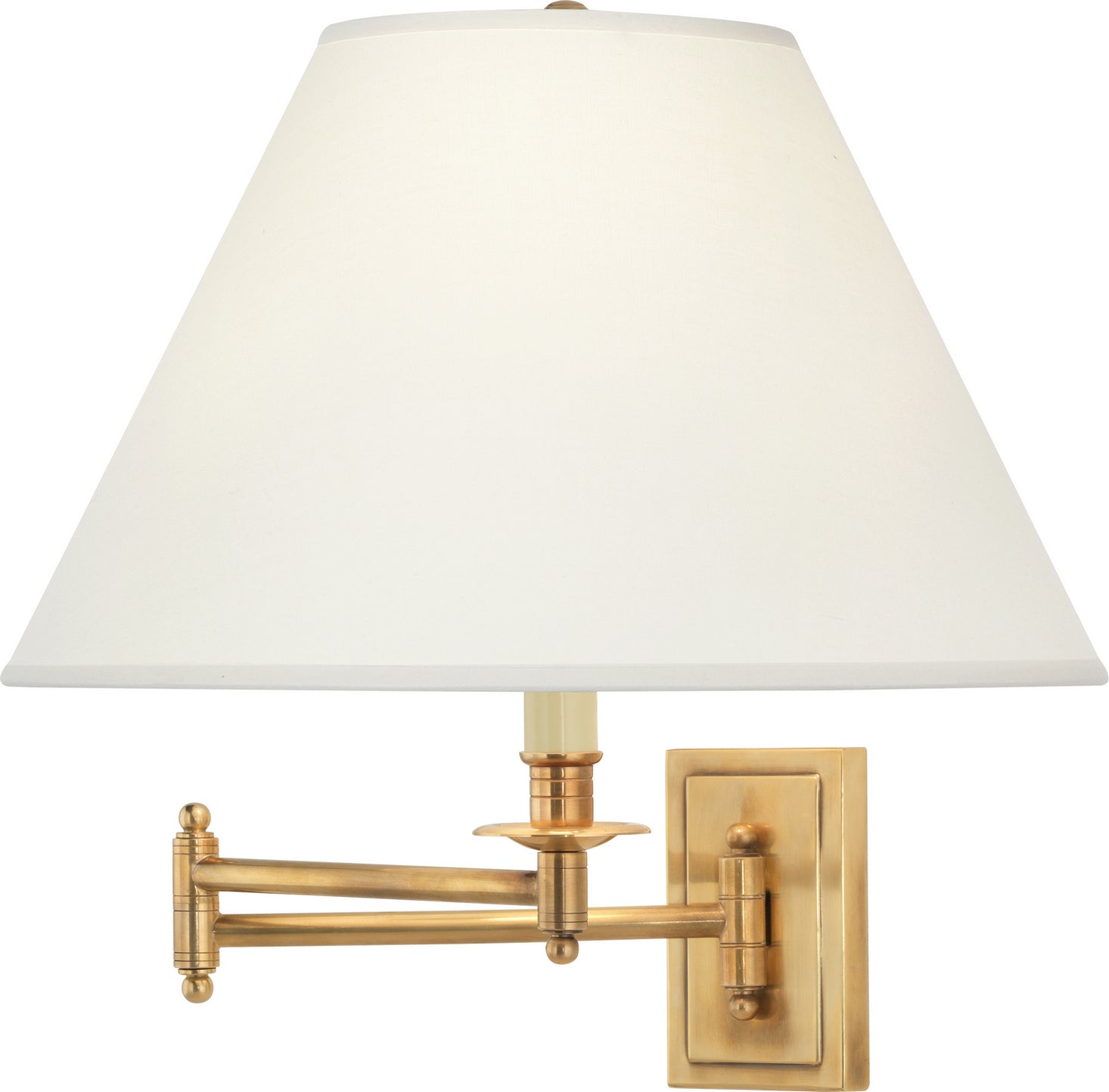Robert Abbey - 1504X - One Light Wall Swinger - Kinetic - Antique Brass