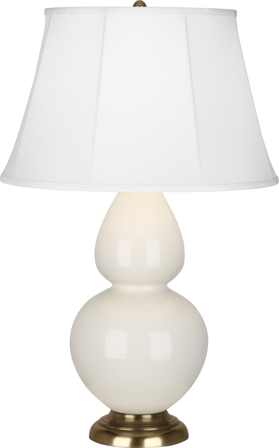 Robert Abbey - 1754 - One Light Table Lamp - Double Gourd - Bone Glazed Ceramic